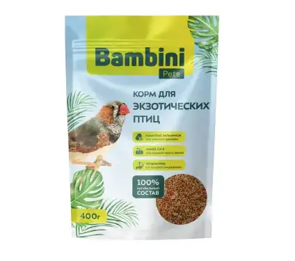 Купить bambini pets Сухой корм для экзотических птиц