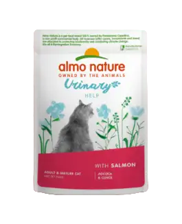 Almo Nature Влажный корм для взрослых кошек для профилактики мочекаменной болезни с лососем в соусе (пауч)