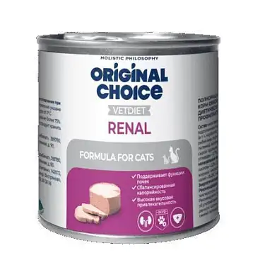 Original Choice Vetdiet Renal консервы для взрослых кошек для профилактики болезней почек 