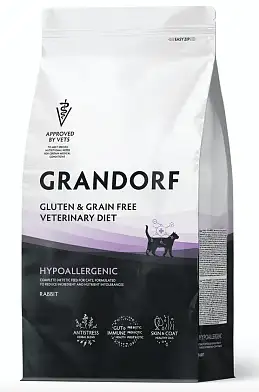 Grandorf Veterinary Diet Cat Hypoallergenic полнорационный диетический сухой корм для кошек с пищевой аллергией или непереносимостью
