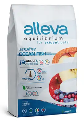 Alleva Equilibrium Adult Cat Sensitive сухой корм для взрослых кошек с чувствительным пищеварением рыба