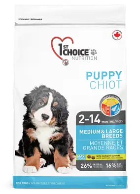 1st Choice Puppy Medium & Large Breeds сухой корм для щенков средних и крупных пород с курицей